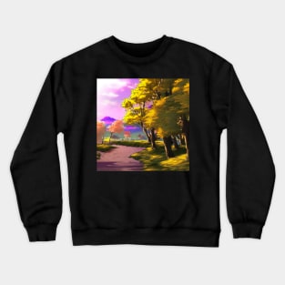 Anime Style Landscape Crewneck Sweatshirt